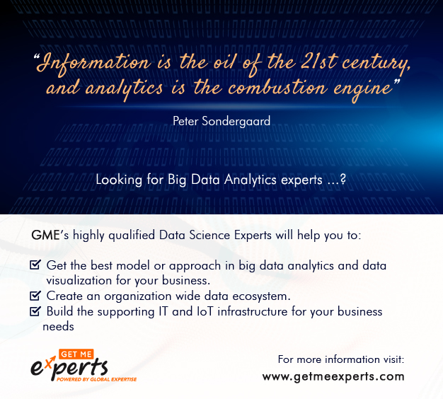 get me experts big data analytics experts